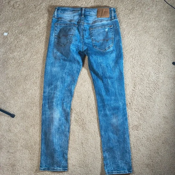 American Eagle NE(X)T Level Flex Skinny Ripped Distressed Denim Jeans Mens - Picture 2 of 13